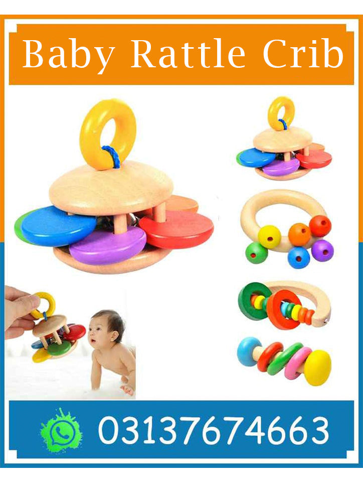 4-PCS Baby Rattle Crib