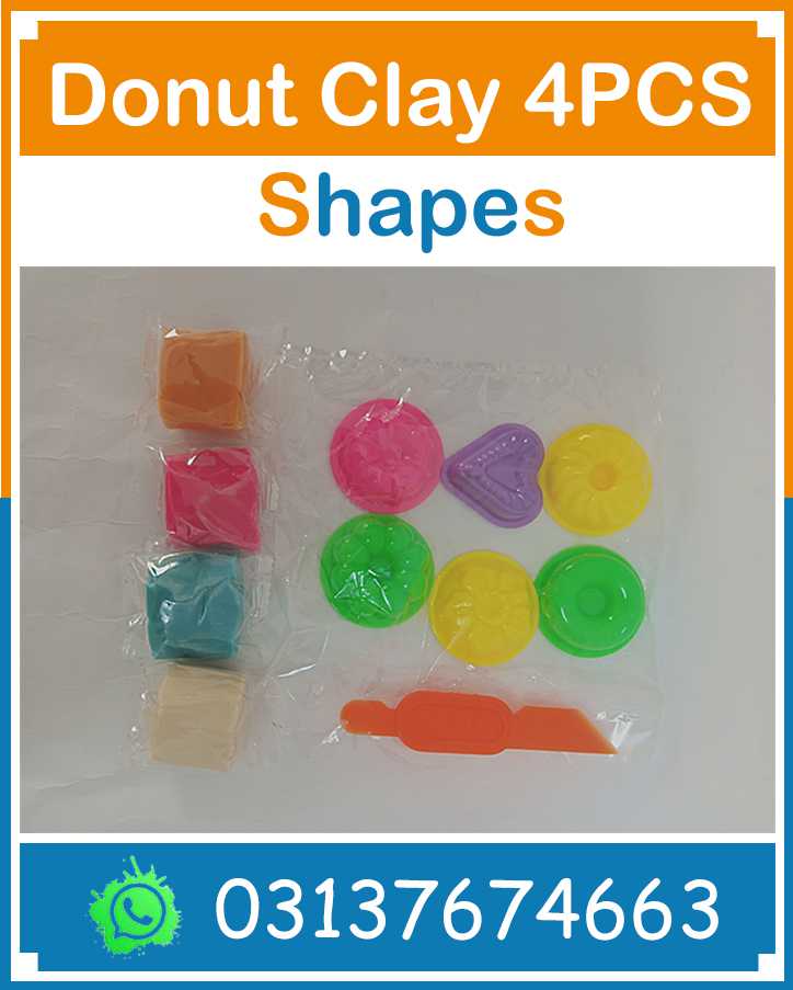 Donut Clay 4PCS