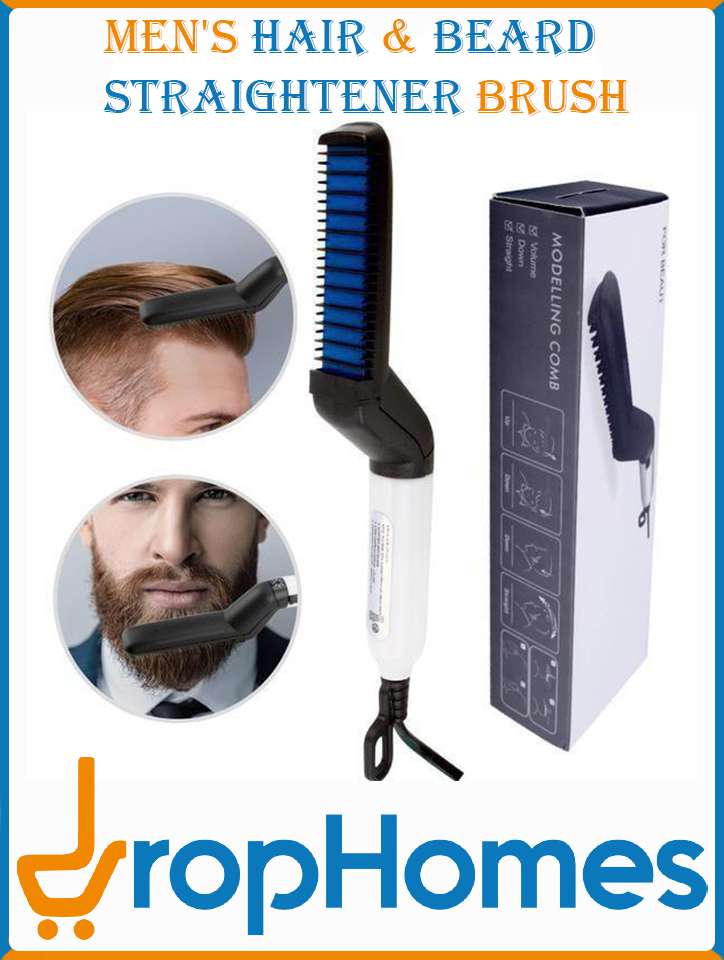Men's Hair & Beard Straightener Brush