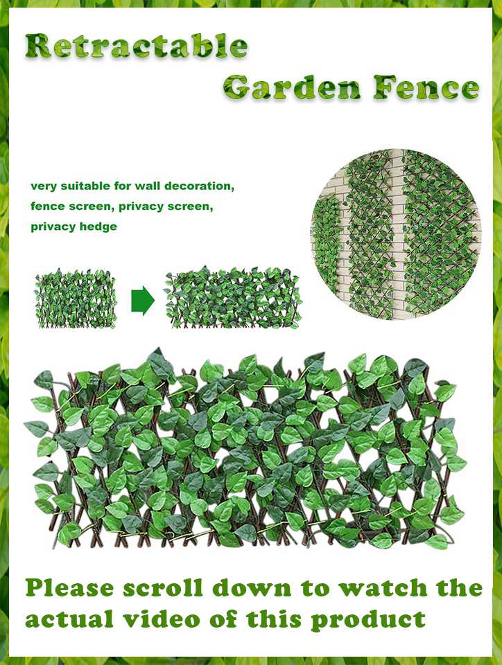 Retractable Garden Fence