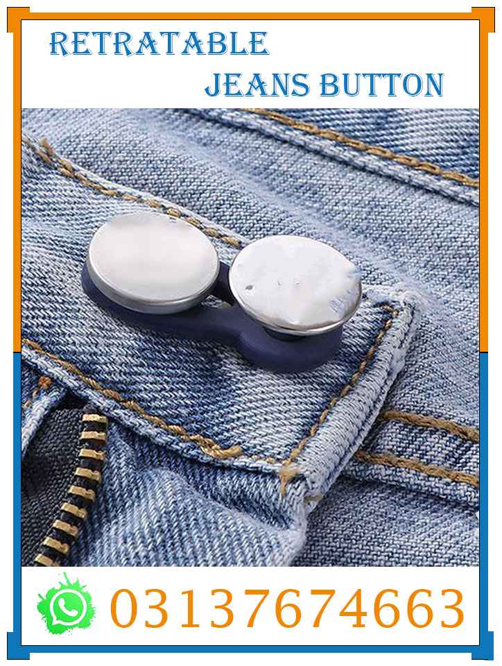 Retractable Jeans Button